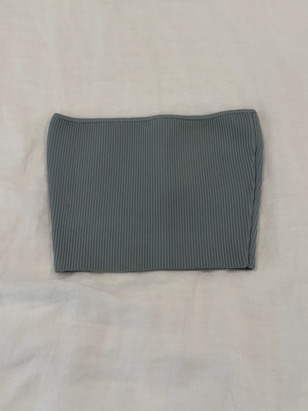 Babaton Ribbed Tube Crop Top in Slate